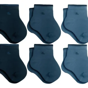 Kit 6 Pares De Meias Cano Curto Lupo Bebê Criança