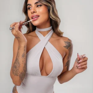 Body Multiformas Moda Gringa Costa Nua Decote Frente Unica