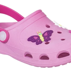 Babuche Feminino Infantil Borboleta Leve Macio Moda Atual