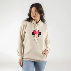 Casaco Flanelado Moletom Canguru Estampa Minnie