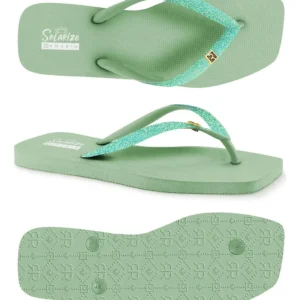 Chinelo Feminino Ramarim Tiras Com Glitter Square Comfort