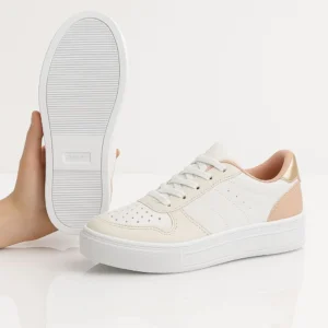 Tenis Feminino Casual Tons Neutros Retrô Clássico
