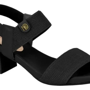 Sandalia Modare Salto Bloco Baixo Feminina Conforto Tiras