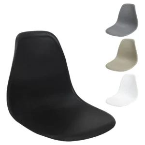 Assento Eames Eiffel Polipropileno Resistente La Mobilia Estrutura Da Cadeira Preto