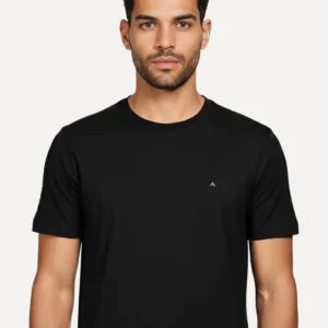 Camiseta Aramis Crewneck Basic Lisa Preta