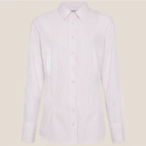 Camisa Slim Dudalina Listrada Ve26 Off White Feminino