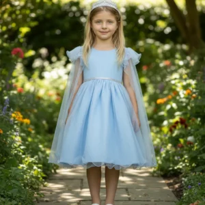 Vestido Frozen Capa Brilho Elsa Infantil Luxo Rainha Do Gelo