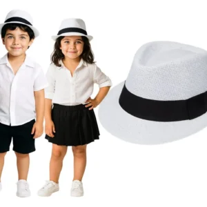 Chapéu Panama Aba Curta Malandro Praia Infantil Bebê Full