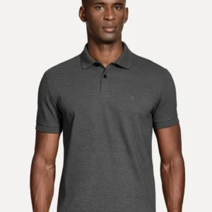 Polo Aramis Masculina Piquet Basic Mono Icon Grafite Mescla