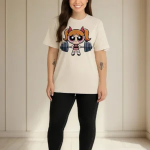 Camiseta Oversized Feminina Meninas Superpoderosas Algodão