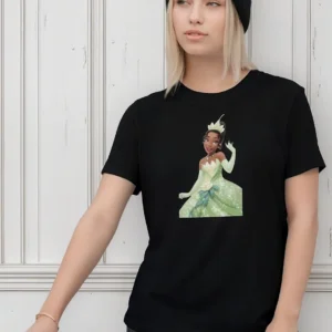 Camiseta Tiana Disney 100% Algodão Masculino Feminino Casual