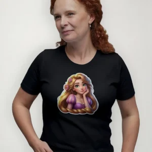 Camiseta Rapunzel Disney Tecido Algodão Feminino Masculino