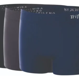 Kit 3 Cuecas Boxer Box Infantil Anatômica Poliamida Trifil