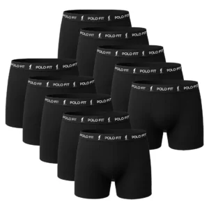 Kit 10 Cuecas Polo Fit Boxer Box Algodão Original Promoção