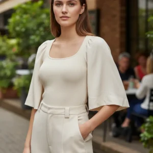 Blusa Feminina Colcci Canelada E Linho Slim