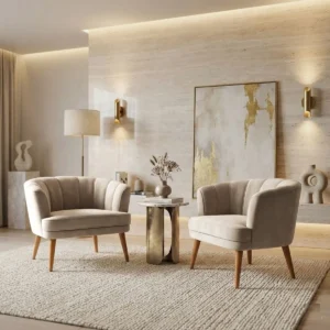 Kit 2 Poltronas Para Sala De Jantar Resistente Ergonômica