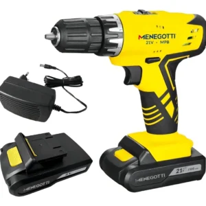 Furadeira Parafusadeira 2 Baterias 21v Carregador Menegotti
