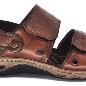 Sandália Pegada Masculina Amortech Couro 131668