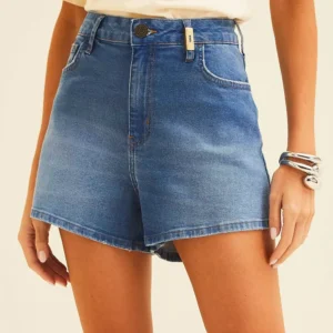 Short Jeans Forum Malu Ve26 Azul Feminino