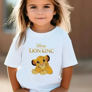 Disney Rei Leão Camiseta Unissexestampa Adorável E Na Moda