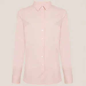Camisa Slim Dudalina Tricoline Stretch Ve26 Rosa Feminino
