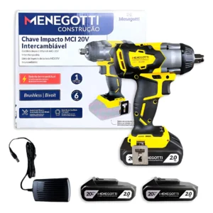 Chave De Impacto Mci21 Brushless, 2 Bateria 2000ah,carreg Amarelo 127/220v 60hz
