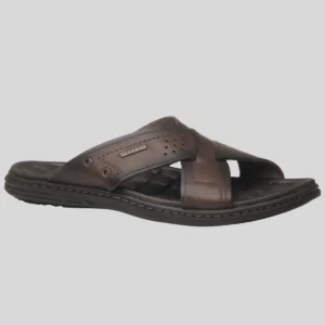 Chinelo Pegada Masculino Couro