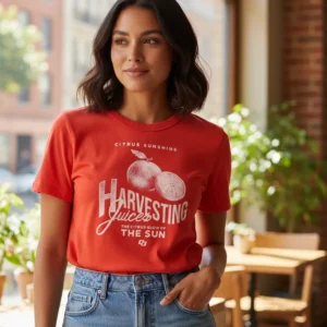 Camiseta Feminina Frutas Colcci Vermelha Comfort