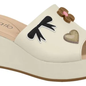 Tamanco Feminino Anabela Beira Rio Moda Confortavel Leve Eva