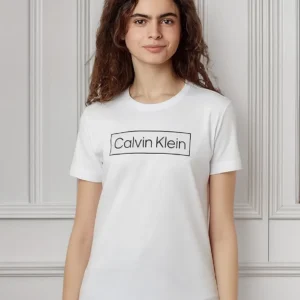 Camiseta Calvin Klein Logo Quadrado Feminina