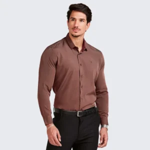Camisa Social Slim Masculina Manga Longa