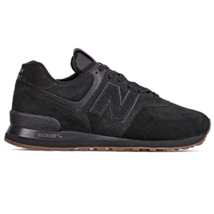 Tênis New Balance All Black Lifestyle Couro Acolchoado Macio