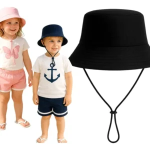 Chapéu Bucket Com Cordinha Infantil Bebê Proteção Solar Full