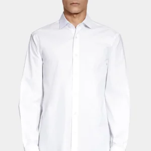 Camisa Aramis Slim Tricoline Algodão Manga Longa Branco