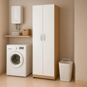 Armário Multiuso Ditália 2 Portas Dm-579 Branco Riviera Branco