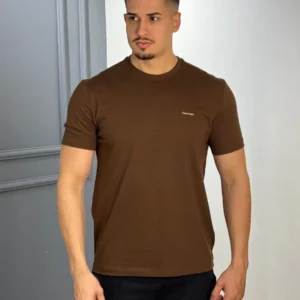 Camiseta Calvin Klein Basica Marrom Casual Ck