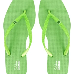 Chinelo Ramarim Feminino Solarize Bico Quadrado Glitter Tira