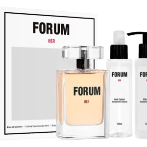 Forum Her - Deo Colônia 85ml Corporal E Body Splash 120ml - Perfume Fragrância Oriental Floral Marca Famosa De Moda Beleza Presente Volume Da Unidade 85 Ml