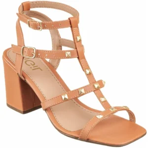 Sandália Blogueira Gladiadora Salto Alto Colorida Moda Gigil