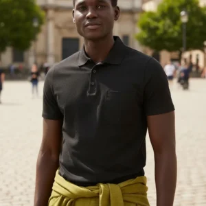 Camiseta Masculina Malwee Gola Polo Com Bolso 4427