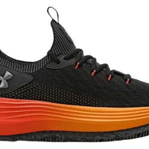 Tênis Under Armour Hooper Basquete Preto E Laranja - Masculi