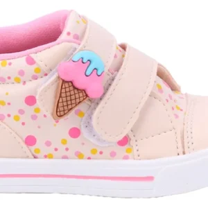 Tênis Infantil Meninas Cano Médio Sorvetinho Fanclub - Nude