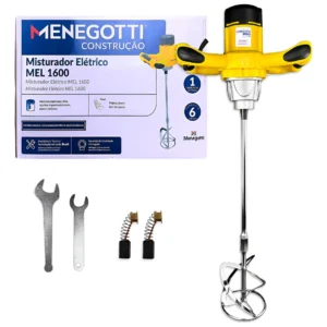 Misturador De Tinta Elétrico Menegotti Mel1600 P/ Argamassa