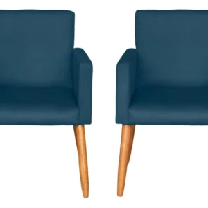 Kit 2 Poltronas Confortável Recepção Sala Espera Promoção