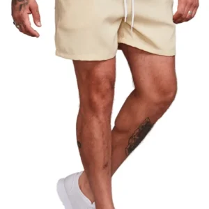 Short Masculino Linho Bermuda Confortável Ajustável