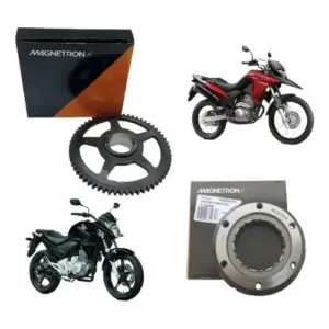 Placa De Partida Cb300/ Xre300 Magnetron + Engrenagem