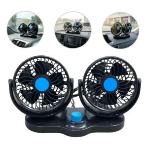 Ventilador Duplo 24v Automotivo Portátil 2 Velocidades