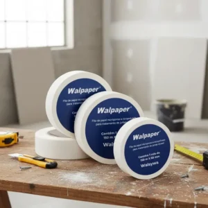 Fita De Papel Microperfurada Para Drywall Walsywa 150m Kit 3