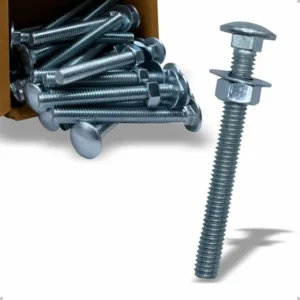 Kit 100 Pçs Parafuso Frances G2 5/16x3 Zb C/porca E Arr