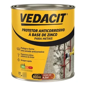 Armatec Vedacit Primer Anticorrosivo Para Metais 900ml Acetinado Incolor